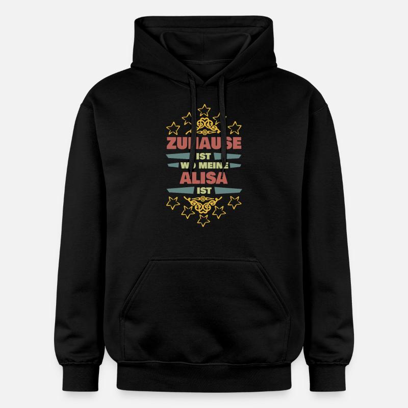 Cadeau pour Alisa - Sweat à capuche Softstyle® Gildan Unisexe - noir