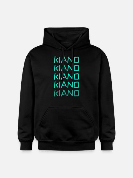 Kiano as a given name - Gildan Unisex Softstyle® Midweight Hoodie - black