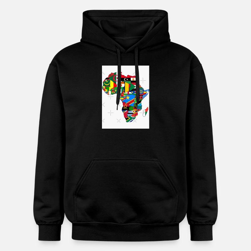 Mon Afrique - Sweat à capuche Softstyle® Gildan Unisexe - noir