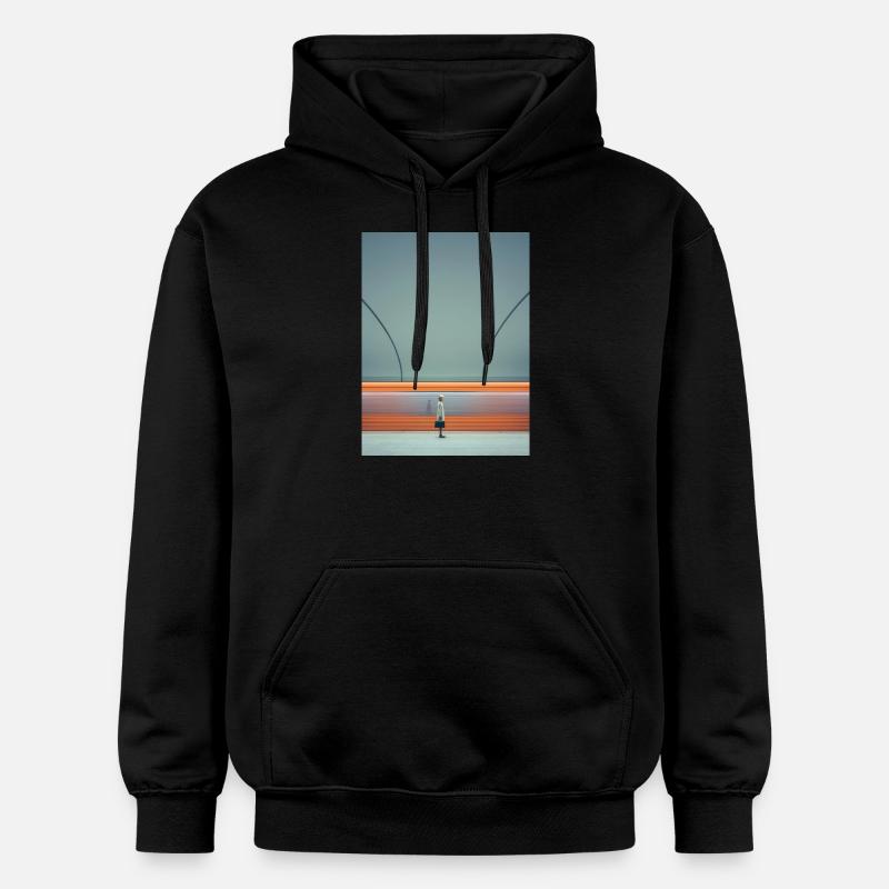 Plateforme comme Orange - Sweat à capuche Softstyle® Gildan Unisexe - noir