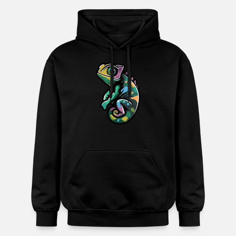 Bande dessinée caméléon - Sweat à capuche Softstyle® Gildan Unisexe - noir
