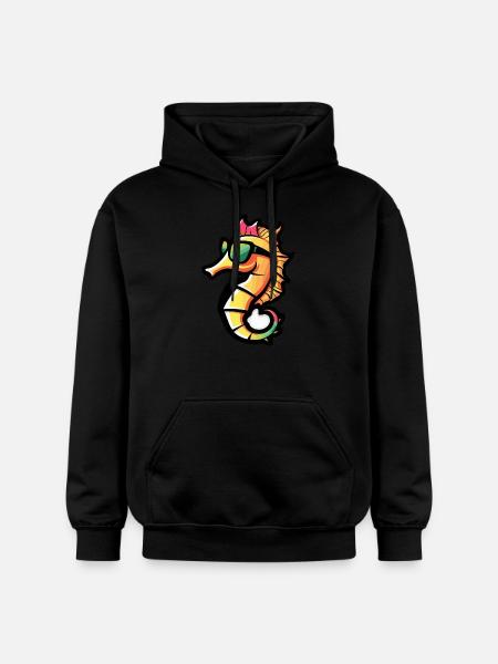 Hippocampe - Sweat à capuche Softstyle® Gildan Unisexe - noir