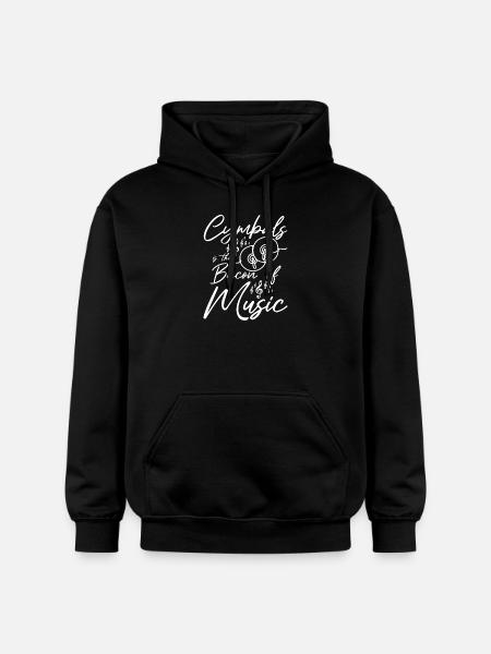 Cymbals the bacon of music - Gildan Unisex Softstyle® Midweight Hoodie - black