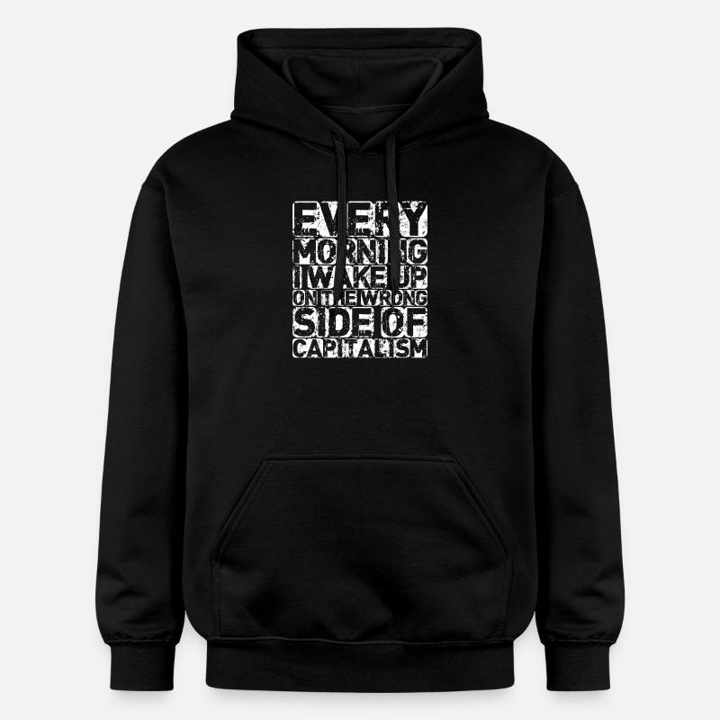 The Wrong Side (dark) - Gildan Unisex Softstyle® Midweight Hoodie - black