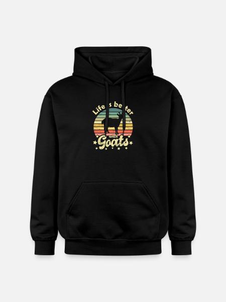 Chèvres - Sweat à capuche Softstyle® Gildan Unisexe - noir