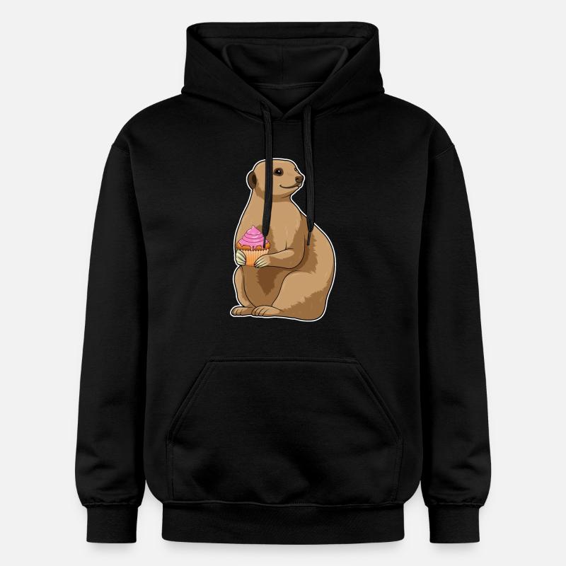 Muffin suricate - Sweat à capuche Softstyle® Gildan Unisexe - noir