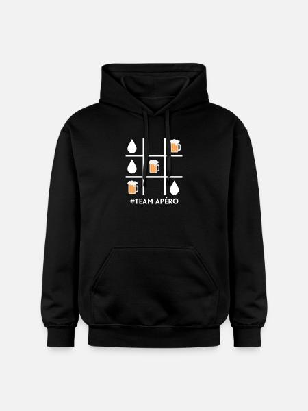 Aperitif team, beer, beer fan - Gildan Unisex Softstyle® Midweight Hoodie - black