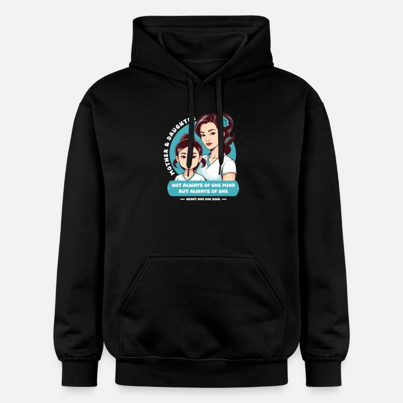 Mère et fille - Sweat à capuche Softstyle® Gildan Unisexe - noir