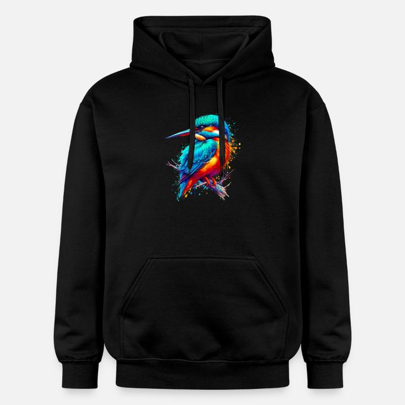 Martin-pêcheur - Sweat à capuche Softstyle® Gildan Unisexe - noir