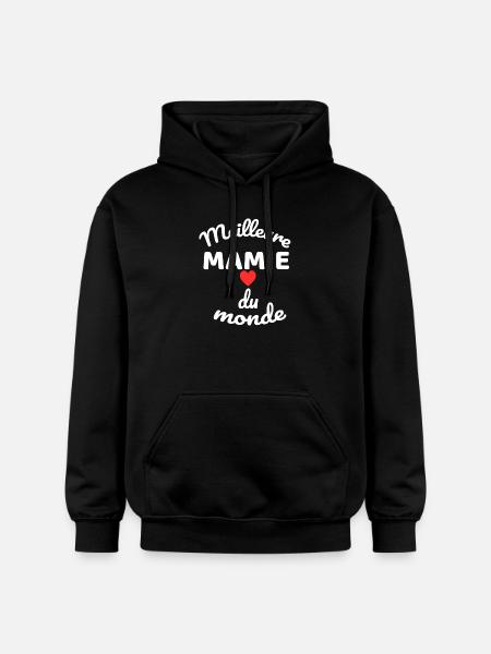 Best Mom's Heart - Gildan Unisex Softstyle® Midweight Hoodie - black