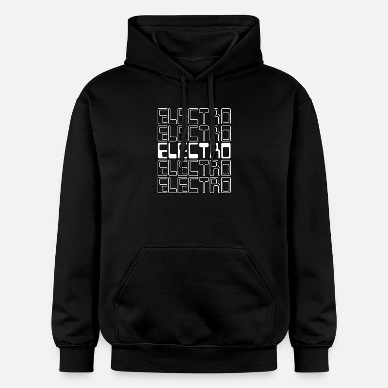 Cadeau logo musique électro - Sweat à capuche Softstyle® Gildan Unisexe - noir