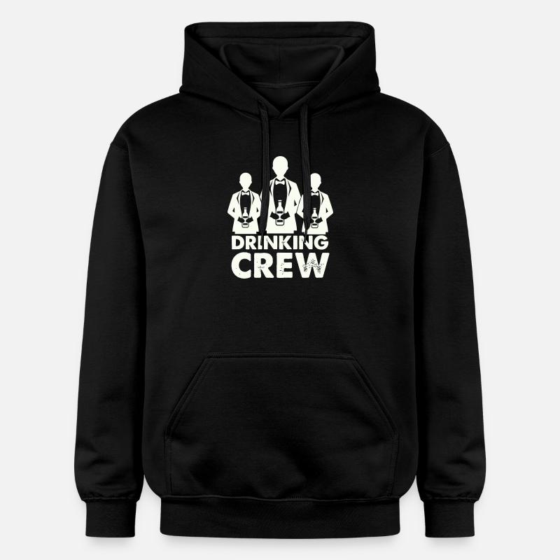 drinking_crew_01- - Sweat à capuche Softstyle® Gildan Unisexe - noir
