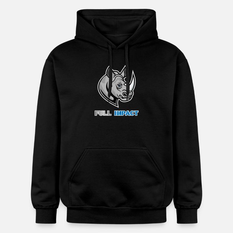 Rhino BJJ Workout - Sweat à capuche Softstyle® Gildan Unisexe - noir