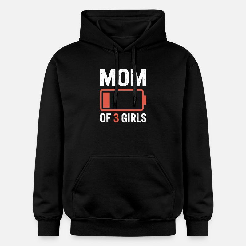 T-shirt Battery de 3 filles - Sweat à capuche Softstyle® Gildan Unisexe - noir