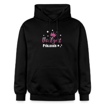 Vollzeitprinzessin Prinzessin Mädchen - Gildan Unisex Softstyle® Midweight Hoodie - Schwarz - Vorne - Marisol (170cm) & Nik (191cm)