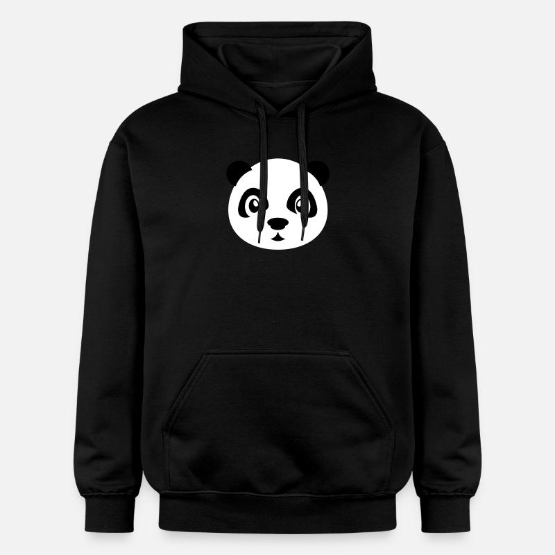 Cute Panda - Sweat à capuche Softstyle® Gildan Unisexe - noir