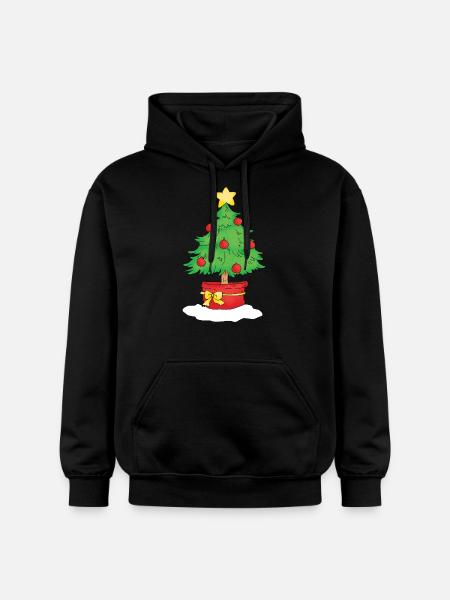 Christmas Tree - Gildan Unisex Softstyle® Midweight Hoodie - black