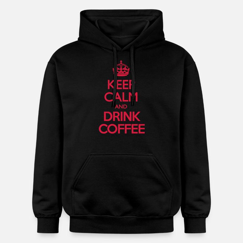 Keep Calm and Drink Coffee - Sweat à capuche Softstyle® Gildan Unisexe - noir