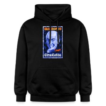 ma biche l'orangerie cinéculte louis de funes - Sweat à capuche Softstyle® Gildan Unisexe - noir - Devant - Marisol (170cm) & Nik (191cm)