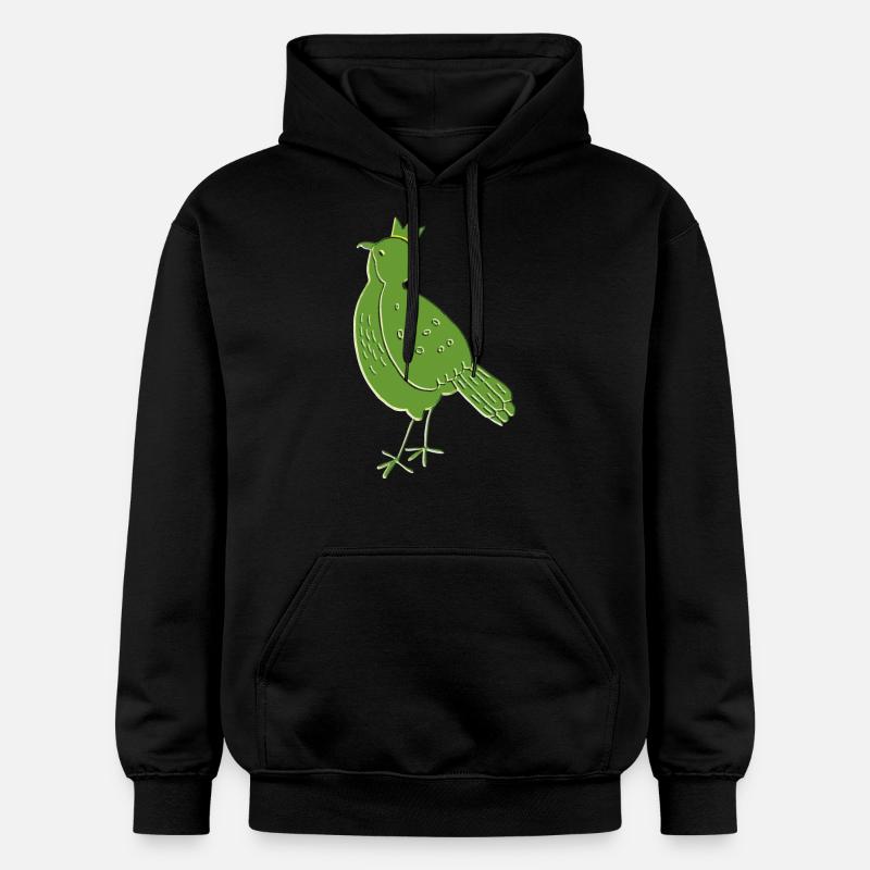 Vert oiseau - Sweat à capuche Softstyle® Gildan Unisexe - noir