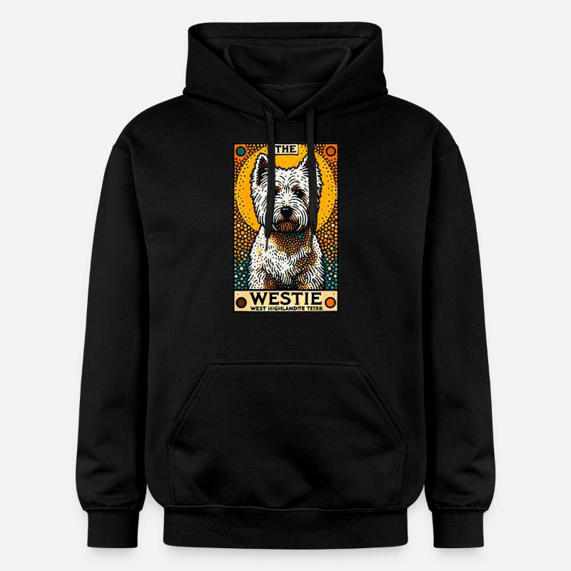 Westie - Sweat à capuche Softstyle® Gildan Unisexe - noir