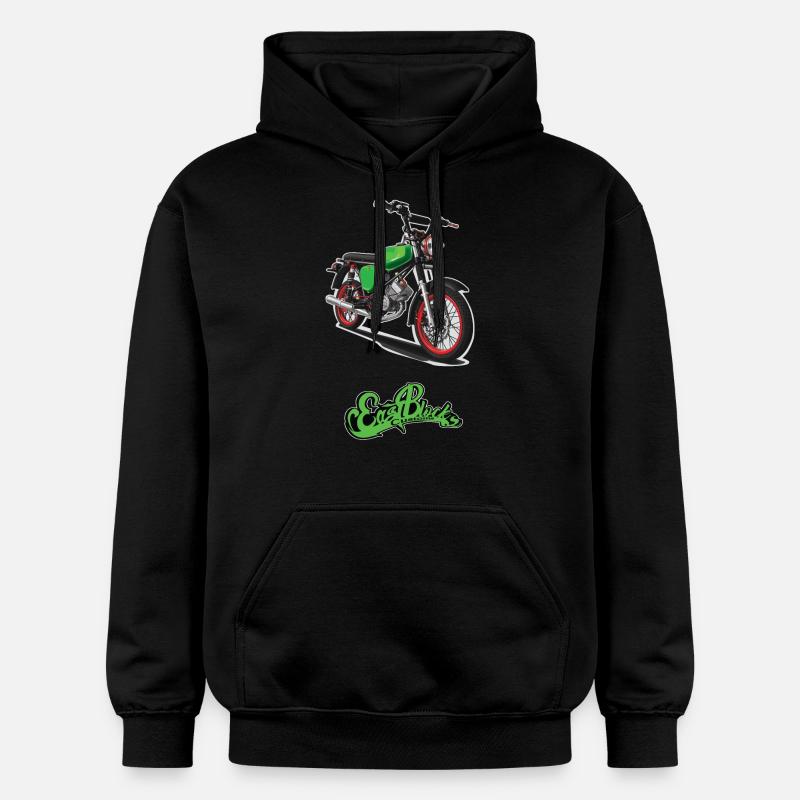 S51 (vert) // Illustration - Sweat à capuche Softstyle® Gildan Unisexe - noir
