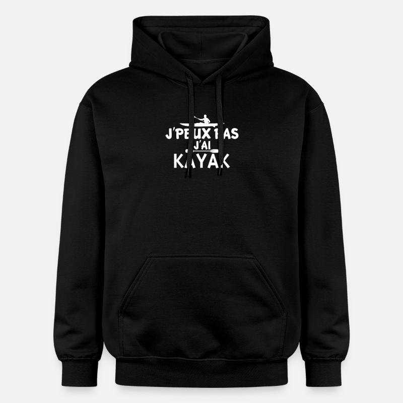 j'peux pas j'ai kayak - Sweat à capuche Softstyle® Gildan Unisexe - noir