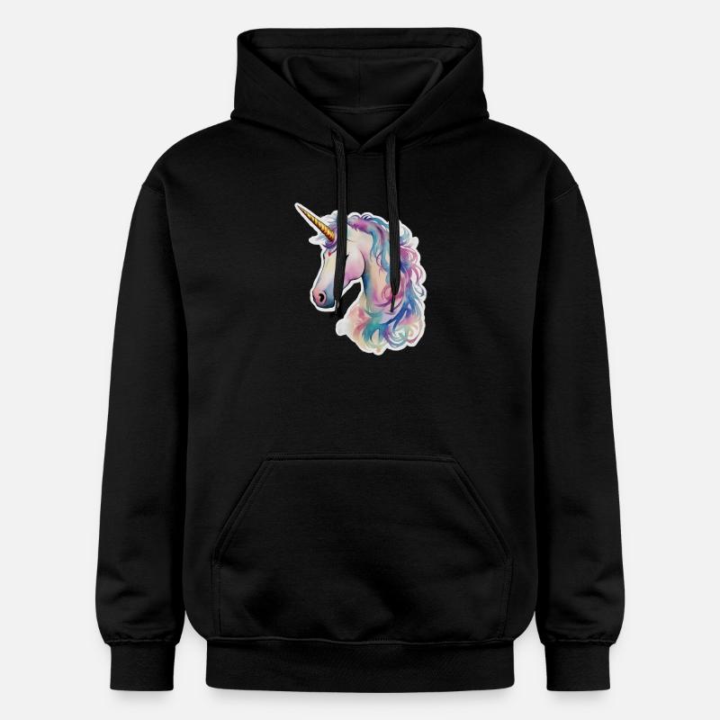 Licorne - Sweat à capuche Softstyle® Gildan Unisexe - noir