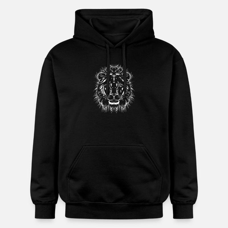 Lion - Sweat à capuche Softstyle® Gildan Unisexe - noir