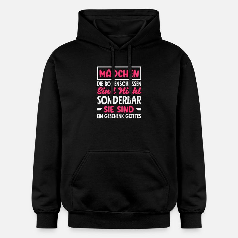 Cadeau d’archer à l’arc - Sweat à capuche Softstyle® Gildan Unisexe - noir