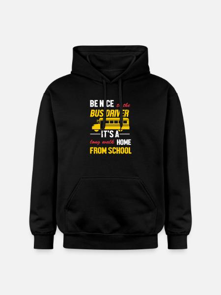 Schulbusfahrer Schulbus - Gildan Unisex Softstyle® Midweight Hoodie - Schwarz