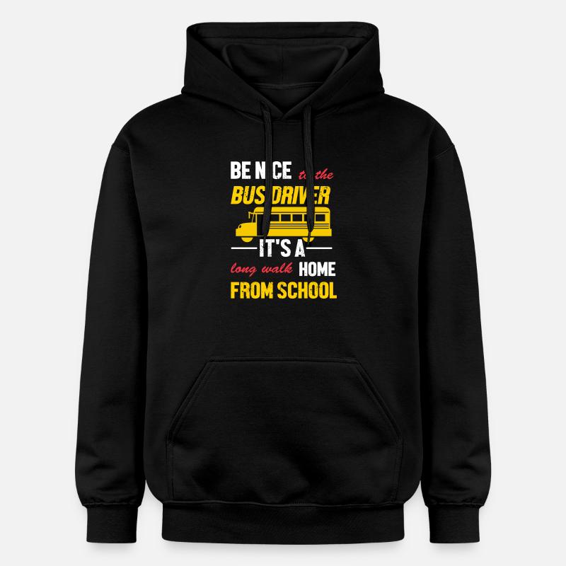 Chauffeur d’autobus scolaire Autobus scolaire - Sweat à capuche Softstyle® Gildan Unisexe - noir