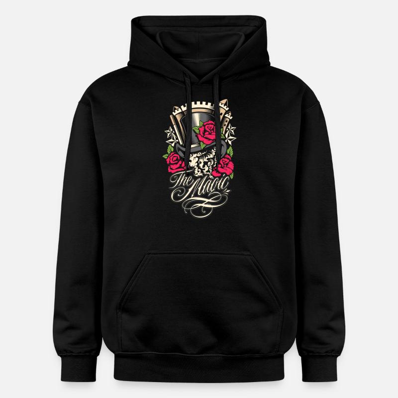 Le magicien - Sweat à capuche Softstyle® Gildan Unisexe - noir