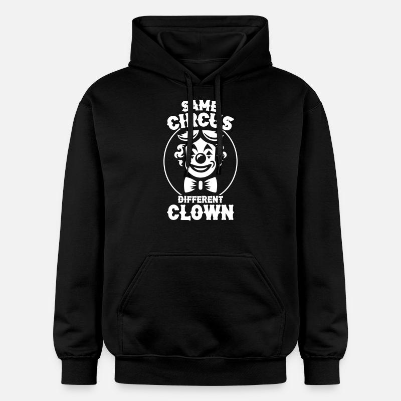 Same Circus Different Clown - Gildan Unisex Softstyle® Midweight Hoodie - Schwarz