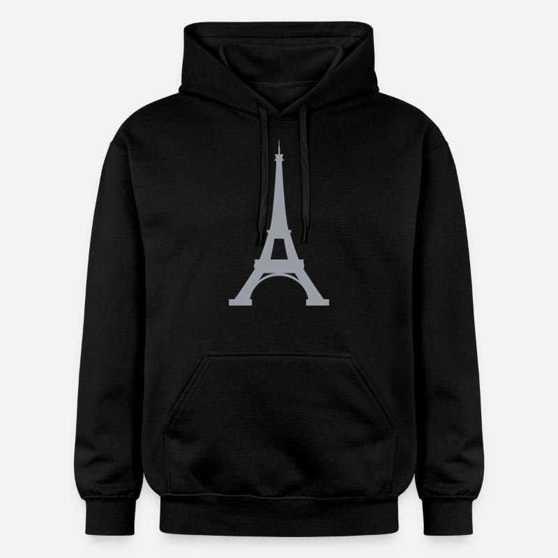 Tour Eiffel - Sweat à capuche Softstyle® Gildan Unisexe - noir