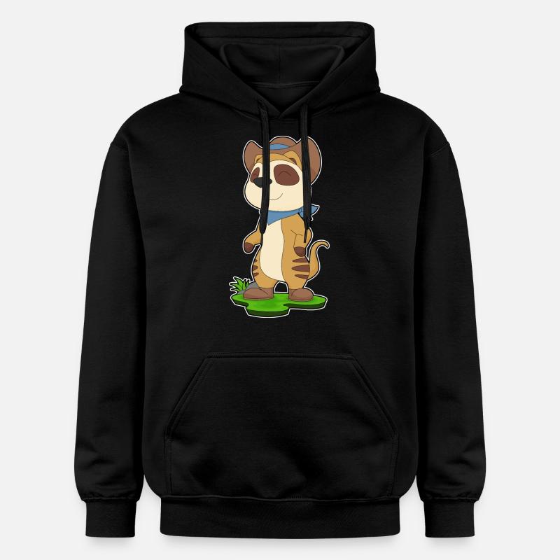 Suricate Cowboy chapeau de Cowboy - Sweat à capuche Softstyle® Gildan Unisexe - noir