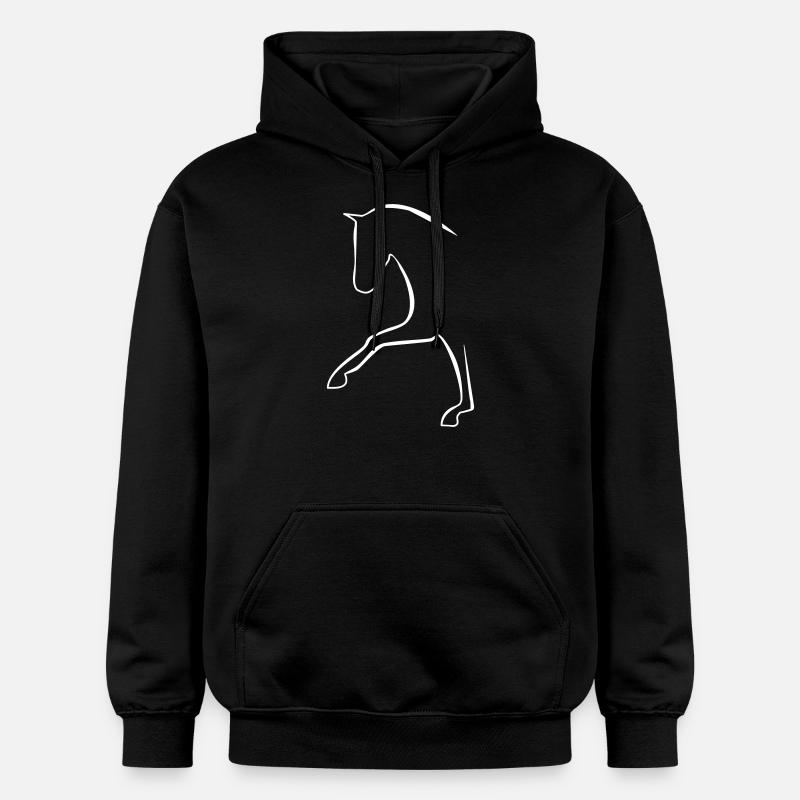 Cheval - Sweat à capuche Softstyle® Gildan Unisexe - noir