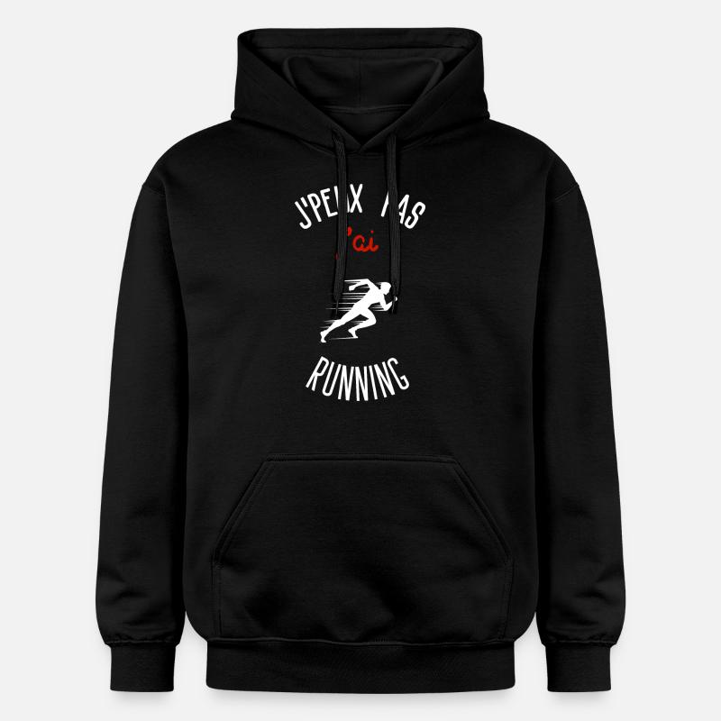 J'peux pas j'ai Running - Sweat à capuche Softstyle® Gildan Unisexe - noir