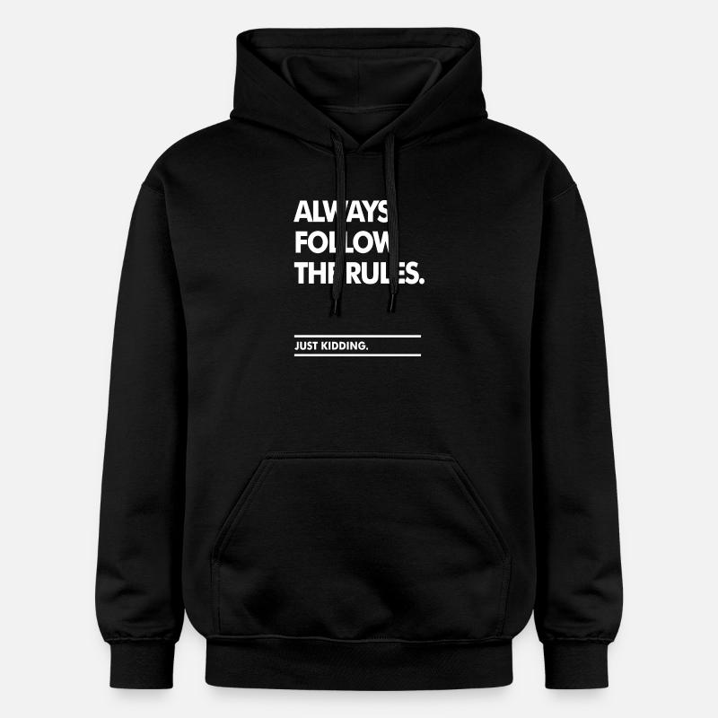 Suivez les règles - Sweat à capuche Softstyle® Gildan Unisexe - noir