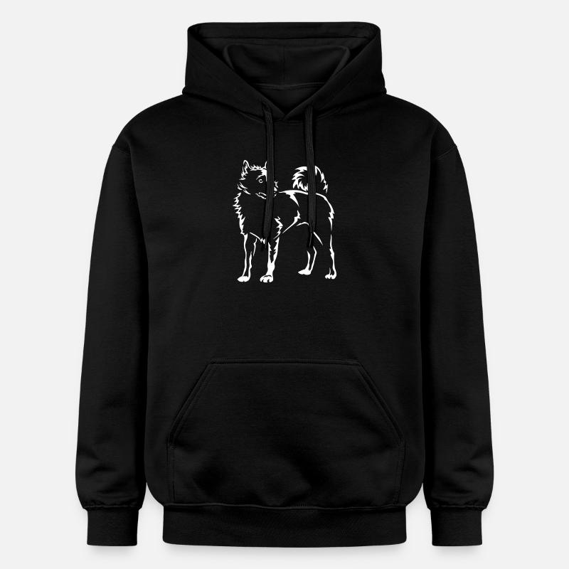 Schipperke « Édition Noire » - Sweat à capuche Softstyle® Gildan Unisexe - noir