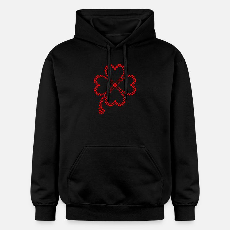 Conception de trèfle - Sweat à capuche Softstyle® Gildan Unisexe - noir