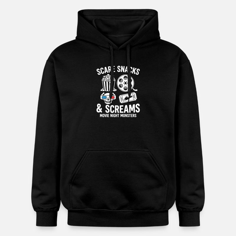 Snacks effrayants & Cris - Sweat à capuche Softstyle® Gildan Unisexe - noir