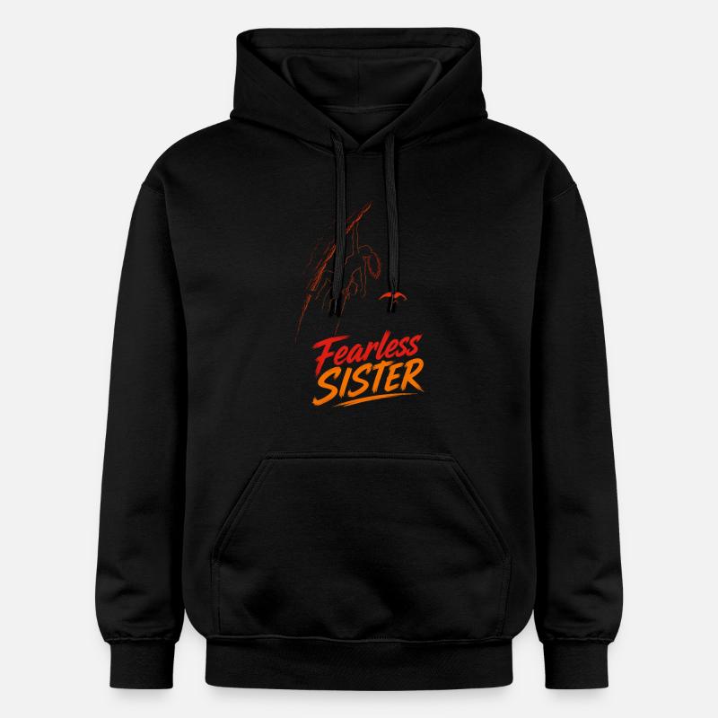 Sœur Intrépide – Grimper sans peur - Sweat à capuche Softstyle® Gildan Unisexe - noir
