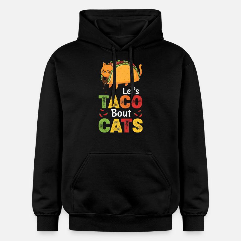 Let’s Taco Bout Cats Catlover - Sweat à capuche Softstyle® Gildan Unisexe - noir