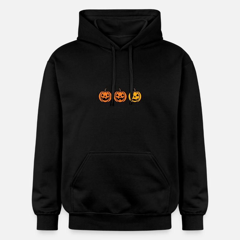 Citrouille Halloween Mignon - Sweat à capuche Softstyle® Gildan Unisexe - noir