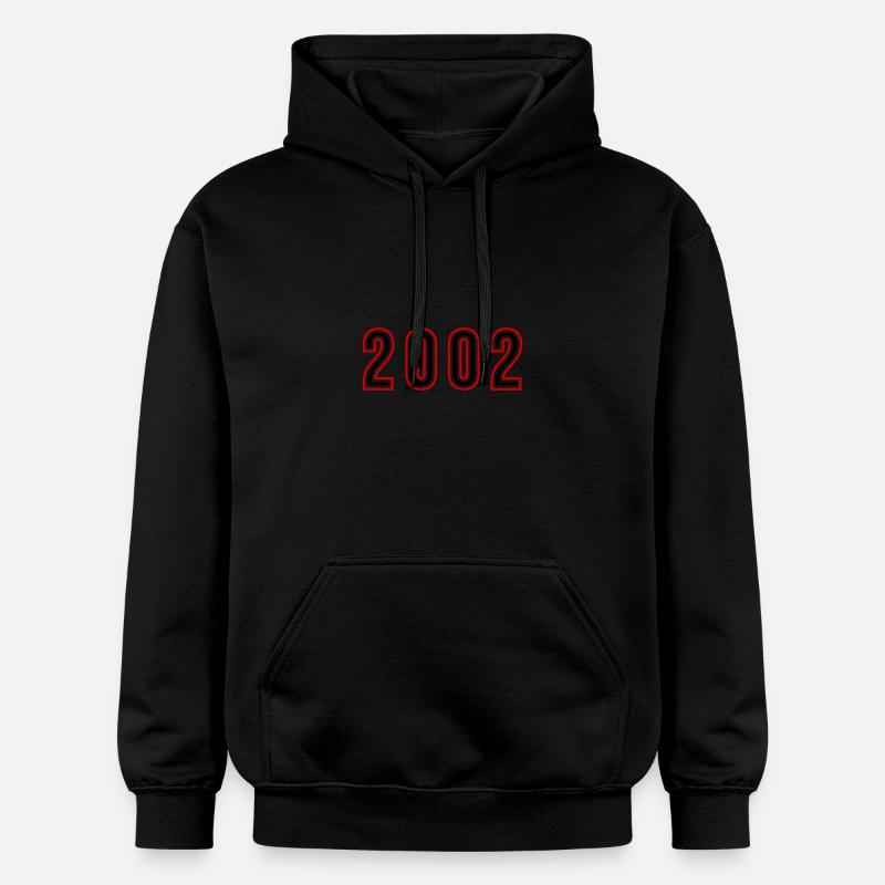 2002 Année Numéro - Sweat à capuche Softstyle® Gildan Unisexe - noir