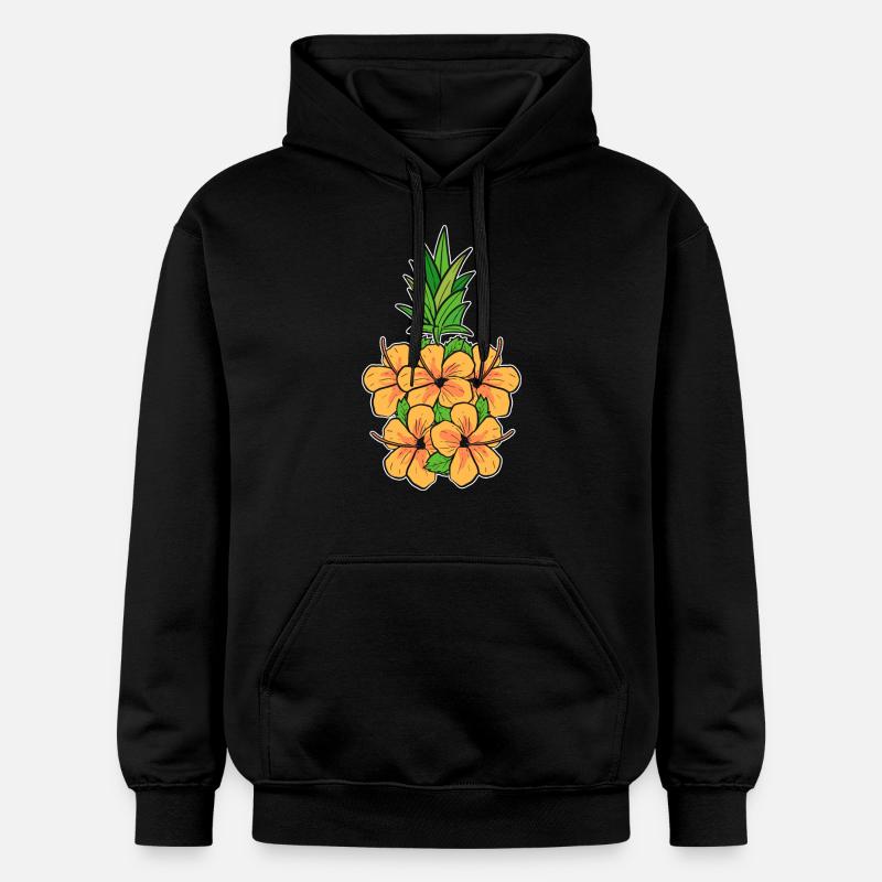 Ananas - Sweat à capuche Softstyle® Gildan Unisexe - noir
