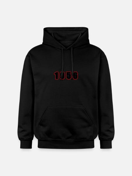 1956 Year Birthday - Gildan Unisex Softstyle® Midweight Hoodie - black