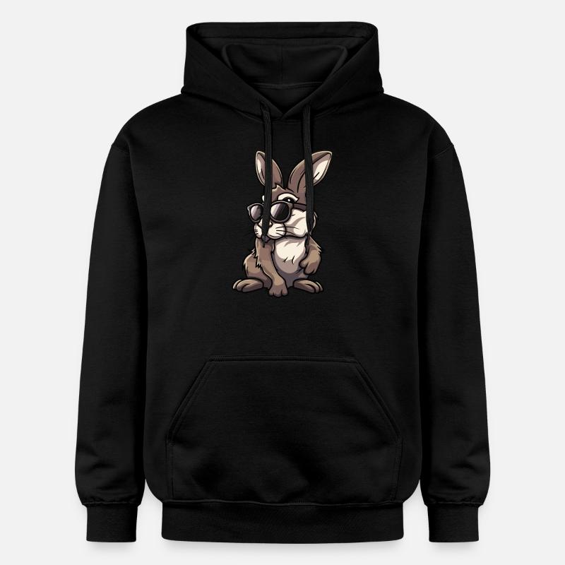 Lapin - Sweat à capuche Softstyle® Gildan Unisexe - noir