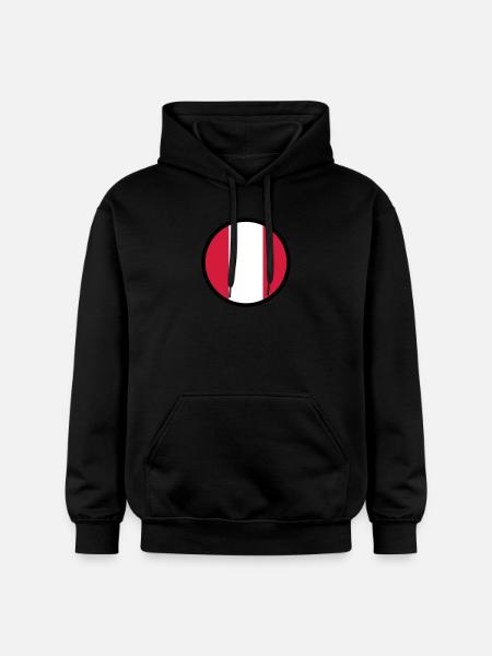 Under The Sign Of Peru - Gildan Unisex Softstyle® Midweight Hoodie - black